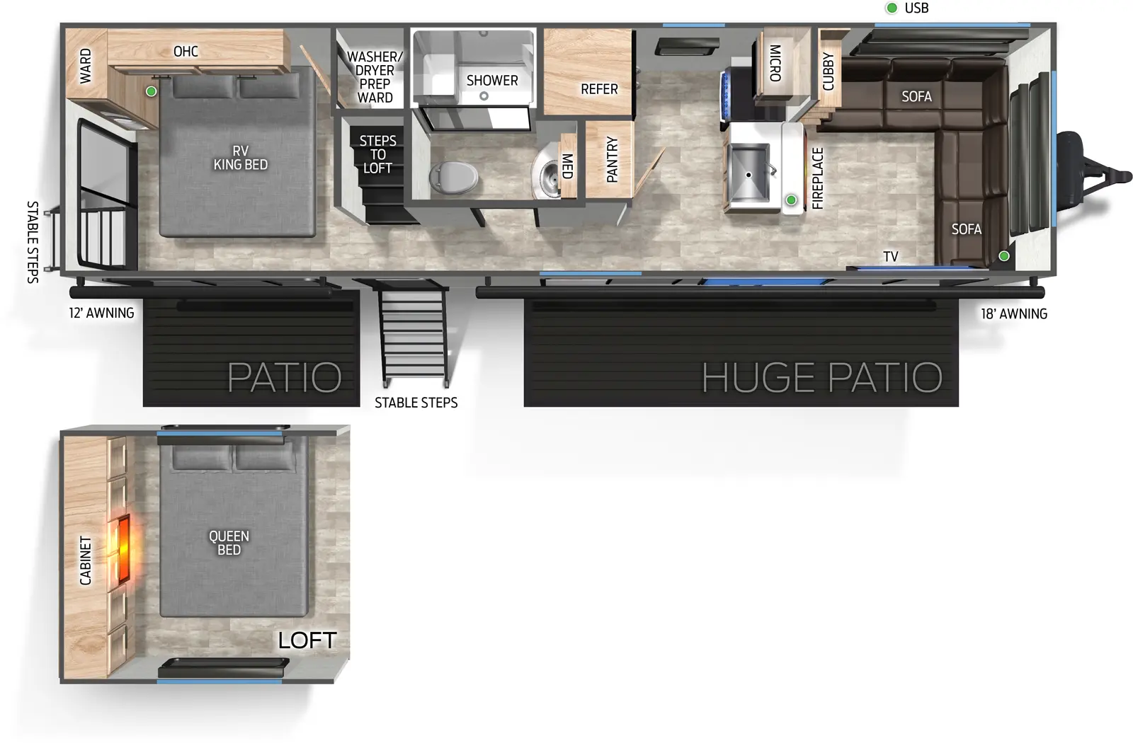 Timberwolf 27MDK Floorplan